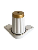 Babil 12cm Plastik Ayak Mobilya Masa ve Dolap Ayağı(12CM)(BEYAZ - ALTIN) Beyaz 12cm 12cm - 2 ADET thumbnail 2