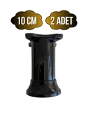 Plastik Siyah Ayarlanabilir Ayak Masa Dolap ve Mobilya Ayağı(SİYAH)(6CM - 10CM) Siyah 10cm SİYAH - 10cm - 2 ADET thumbnail 1
