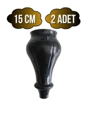 Tombul Siyah 15cm Plastik Ayak Mobilya Masa ve Dolap Ayağı(SİYAH)(15CM) Siyah 15cm 15cm - 2 ADET thumbnail 1