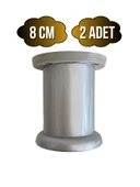 Plastik Düz Gümüş Gri 8cm Ayarlı Ayak Mobilya Masa ve Dolap Ayağı(8CM)(GÜMÜŞ GRİ) Gri 8cm 8cm - 2 ADET thumbnail 1