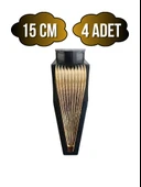 STİL 15CM Plastik Ayak Mobilya Masa ve Dolap Ayağı(15CM)(SİYAH - ALTIN) Siyah 15cm 15cm - 4 ADET thumbnail 1