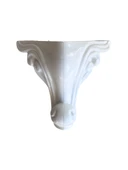 Sultan Lükens Desenli 14CM Beyaz Plastik Ayak Mobilya Masa ve Dolap Ayağı(14CM)(BEYAZ) Beyaz 14cm 14cm - 4 ADET - 6
