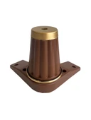 Babil 12cm Plastik Ayak Mobilya Masa ve Dolap Ayağı(12CM)(KAHVERENGİ- ALTIN) Kahverengi 12cm 12cm - 4 ADET thumbnail 2