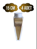 STİL 15CM Plastik Ayak Mobilya Masa ve Dolap Ayağı(15CM)(BEYAZ - ALTIN) Beyaz 15cm 15cm - 4 ADET - 1