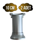 Plastik Gri Ayarlanabilir Ayak Masa Dolap ve Mobilya Ayağı(GRİ)(8CM - 10CM) Gri 10cm 10cm - 2 ADET thumbnail 1