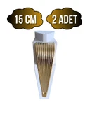 STİL 15CM Plastik Ayak Mobilya Masa ve Dolap Ayağı(15CM)(BEYAZ - ALTIN) Beyaz 15cm 15cm - 2 ADET - 1