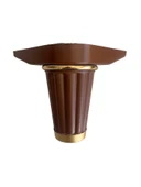 Babil 12cm Plastik Ayak Mobilya Masa ve Dolap Ayağı(12CM)(KAHVERENGİ- ALTIN) Kahverengi 12cm 12cm - 4 ADET thumbnail 6