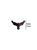 Anka 1.5cm Metal Ayak Çeyiz ve Hediye Kutusu Mobilya Ayağı(1.5CM)(BRONZ) Bronz 1.5cm BRONZ - 4 ADET - 5