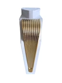 STİL 15CM Plastik Ayak Mobilya Masa ve Dolap Ayağı(15CM)(BEYAZ - ALTIN) Beyaz 15cm 15cm - 4 ADET - 6