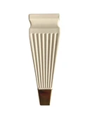 Kule Desenli Krem Plastik Ayak Mobilya Masa ve Dolap Ayağı(18CM - 23CM)(KREM - ALTIN) Krem 18cm 18cm - 1 ADET - 3