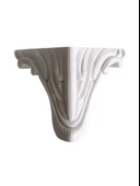 Lükens Desenli 11cm Plastik Ayak Mobilya Masa ve Dolap Ayağı(BEYAZ)(11CM) Beyaz 11cm 11cm - 1 ADET - 6
