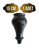 Tombul Siyah 15cm Plastik Ayak Mobilya Masa ve Dolap Ayağı(SİYAH)(15CM) Siyah 15cm 15cm - 1 ADET thumbnail 1