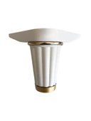 Babil 12cm Plastik Ayak Mobilya Masa ve Dolap Ayağı(12CM)(BEYAZ - ALTIN) Beyaz 12cm 12cm - 2 ADET thumbnail 6