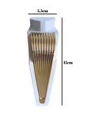 STİL 15CM Plastik Ayak Mobilya Masa ve Dolap Ayağı(15CM)(BEYAZ - ALTIN) Beyaz 15cm 15cm - 4 ADET - 5