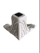 Lükens Desenli 11cm Plastik Ayak Mobilya Masa ve Dolap Ayağı(BEYAZ)(11CM) Beyaz 11cm 11cm - 1 ADET - 2