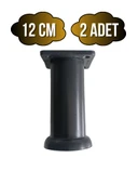Plastik Siyah Ayarlanabilir Ayak Masa Dolap ve Mobilya Ayağı(SİYAH)(10CM - 12CM - 15CM) Siyah 12cm 12cm - 2 ADET thumbnail 1