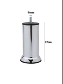 Metal Ayak Vidalı Pasolu Mobilya Yatak Koltuk Baza Ayağı(METAL)(10CM - 12CM - 15CM)(8MM)(VİDALI) Krom 12cm 12cm - 4 ADET - 5