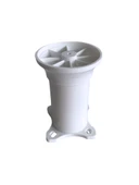 Plastik Beyaz Ayarlanabilir Ayak Masa Dolap ve Mobilya Ayağı(BEYAZ)(10CM) Beyaz 10cm 10cm - 4 ADET thumbnail 3