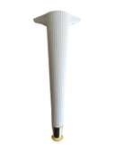 Desenli 40cm Beyaz Plastik Ayak Mobilya Masa Sehpa Dolap Ayağı(40CM)(BEYAZ - ALTIN) Beyaz 40cm BEYAZ ALTIN - 4 ADET thumbnail 2