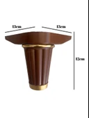 Babil 12cm Plastik Ayak Mobilya Masa ve Dolap Ayağı(12CM)(KAHVERENGİ- ALTIN) Kahverengi 12cm 12cm - 1 ADET thumbnail 5
