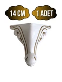 Sultan Lükens Desenli 14CM Plastik Ayak Mobilya Masa ve Dolap Ayağı(14CM)(BEYAZ ALTIN VARAK) Altın 14cm 14cm - 1 ADET - 1