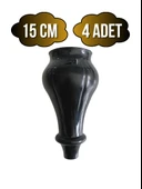 Tombul Siyah 15cm Plastik Ayak Mobilya Masa ve Dolap Ayağı(SİYAH)(15CM) Siyah 15cm 15cm - 4 ADET thumbnail 1