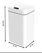 18 Litre Sensörlü Otomatik Çöp Kovası Ofis Mutfak Banyo Balkon Çöp Kovası thumbnail 5