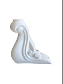 Sultan Lükens Desenli 14CM Beyaz Plastik Ayak Mobilya Masa ve Dolap Ayağı(14CM)(BEYAZ) Beyaz 14cm 14cm - 1 ADET thumbnail 3