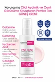 Dermaderm 2 Adet +50 SPF Pink Tone Aydınlatıcı Ton Eşitleyici Yüz Bakım ve Güneş Kremi 2 x 100 ml. - 2
