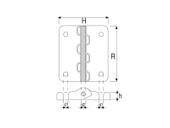 Plastik Menteşe 50 mm (Cam Elyaf Katkılı)5 ADET thumbnail 2
