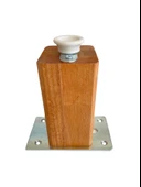 Kale Ayarlı Ahşap Ayak Mobilya Masa ve Dolap Ayağı(KAYIN)(KAYIN/GÜRGEN AĞACI) Ahşap Rengi 12cm 12cm - 4 ADET thumbnail 3