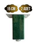 Kale Ayarlı Ahşap Ayak Mobilya Masa ve Dolap Ayağı(YEŞİL)(KAYIN/GÜRGEN AĞACI) Yeşil 15cm 15cm - 2 ADET thumbnail 1