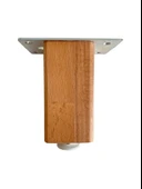 Kale Ayarlı Ahşap Ayak Mobilya Masa ve Dolap Ayağı(KAYIN)(KAYIN/GÜRGEN AĞACI) Ahşap Rengi 12cm 12cm - 4 ADET thumbnail 2