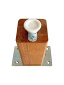 Kale Ayarlı Ahşap Ayak Mobilya Masa ve Dolap Ayağı(KAYIN)(KAYIN/GÜRGEN AĞACI) Ahşap Rengi 15cm 15cm - 1 ADET thumbnail 4