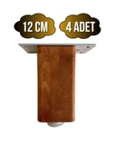 Kale Ayarlı Ahşap Ayak Mobilya Masa ve Dolap Ayağı(CEVİZ)(KAYIN/GÜRGEN AĞACI) Ceviz 12cm 12cm - 4 ADET - 1