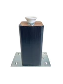 Kale Ayarlı Ahşap Ayak Mobilya Masa ve Dolap Ayağı(ANTRASİT)(KAYIN/GÜRGEN AĞACI) Antrasit 15cm 15cm - 4 ADET thumbnail 3