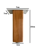 Kale Ayarlı Ahşap Ayak Mobilya Masa ve Dolap Ayağı(KAYIN)(KAYIN/GÜRGEN AĞACI) Ahşap Rengi 23cm 23cm - 4 ADET thumbnail 5