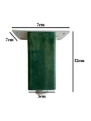 Kale Ayarlı Ahşap Ayak Mobilya Masa ve Dolap Ayağı(YEŞİL)(KAYIN/GÜRGEN AĞACI) Yeşil 12cm 12cm - 4 ADET - 5