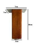 Kale Ayarlı Ahşap Ayak Mobilya Masa ve Dolap Ayağı(CEVİZ)(KAYIN/GÜRGEN AĞACI) Ceviz 18cm 18cm - 4 ADET thumbnail 5