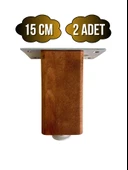 Kale Ayarlı Ahşap Ayak Mobilya Masa ve Dolap Ayağı(CEVİZ)(KAYIN/GÜRGEN AĞACI) Ceviz 15cm 15cm - 2 ADET thumbnail 1