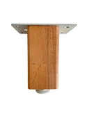 Kale Ayarlı Ahşap Ayak Mobilya Masa ve Dolap Ayağı(KAYIN)(KAYIN/GÜRGEN AĞACI) Ahşap Rengi 8cm 8cm - 4 ADET thumbnail 2