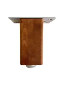 Kale Ayarlı Ahşap Ayak Mobilya Masa ve Dolap Ayağı(CEVİZ)(KAYIN/GÜRGEN AĞACI) Ceviz 10cm 10cm - 1 ADET thumbnail 2