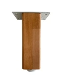 Kale Ayarlı Ahşap Ayak Mobilya Masa ve Dolap Ayağı(KAYIN)(KAYIN/GÜRGEN AĞACI) Ahşap Rengi 23cm 23cm - 4 ADET thumbnail 2