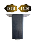 Kale Ayarlı Ahşap Ayak Mobilya Masa ve Dolap Ayağı(ANTRASİT)(KAYIN/GÜRGEN AĞACI) Antrasit 23cm 23cm - 1 ADET - 1