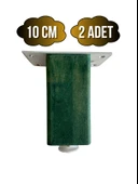 Kale Ayarlı Ahşap Ayak Mobilya Masa ve Dolap Ayağı(YEŞİL)(KAYIN/GÜRGEN AĞACI) Yeşil 10cm 10cm - 2 ADET thumbnail 1