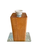 Kale Ayarlı Ahşap Ayak Mobilya Masa ve Dolap Ayağı(KAYIN)(KAYIN/GÜRGEN AĞACI) Ahşap Rengi 15cm 15cm - 1 ADET thumbnail 3