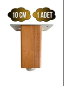 Kale Ayarlı Ahşap Ayak Mobilya Masa ve Dolap Ayağı(KAYIN)(KAYIN/GÜRGEN AĞACI) Ahşap Rengi 10cm 10cm - 1 ADET thumbnail 1
