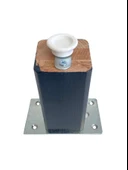 Kale Ayarlı Ahşap Ayak Mobilya Masa ve Dolap Ayağı(ANTRASİT)(KAYIN/GÜRGEN AĞACI) Antrasit 15cm 15cm - 2 ADET thumbnail 4