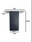 Kale Ayarlı Ahşap Ayak Mobilya Masa ve Dolap Ayağı(ANTRASİT)(KAYIN/GÜRGEN AĞACI) Antrasit 12cm 12cm - 2 ADET thumbnail 5