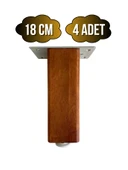 Kale Ayarlı Ahşap Ayak Mobilya Masa ve Dolap Ayağı(CEVİZ)(KAYIN/GÜRGEN AĞACI) Ceviz 18cm 18cm - 4 ADET thumbnail 1